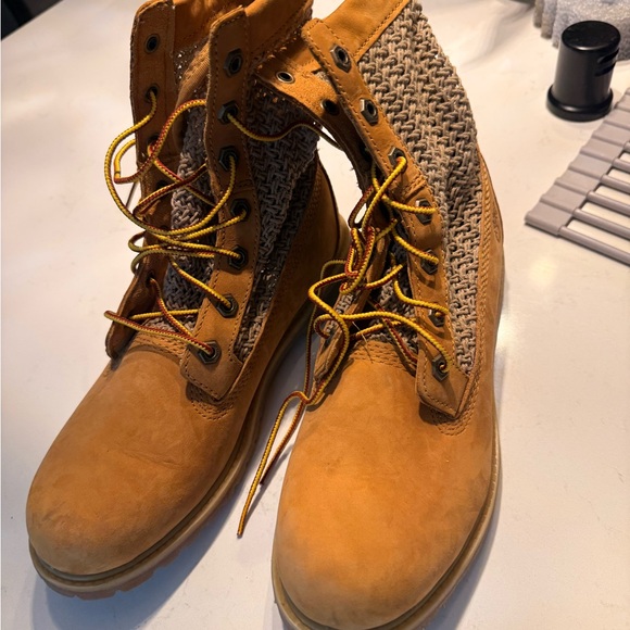 Timberland Women’s Open Weave Boot Wheat - Picture 5 of 6